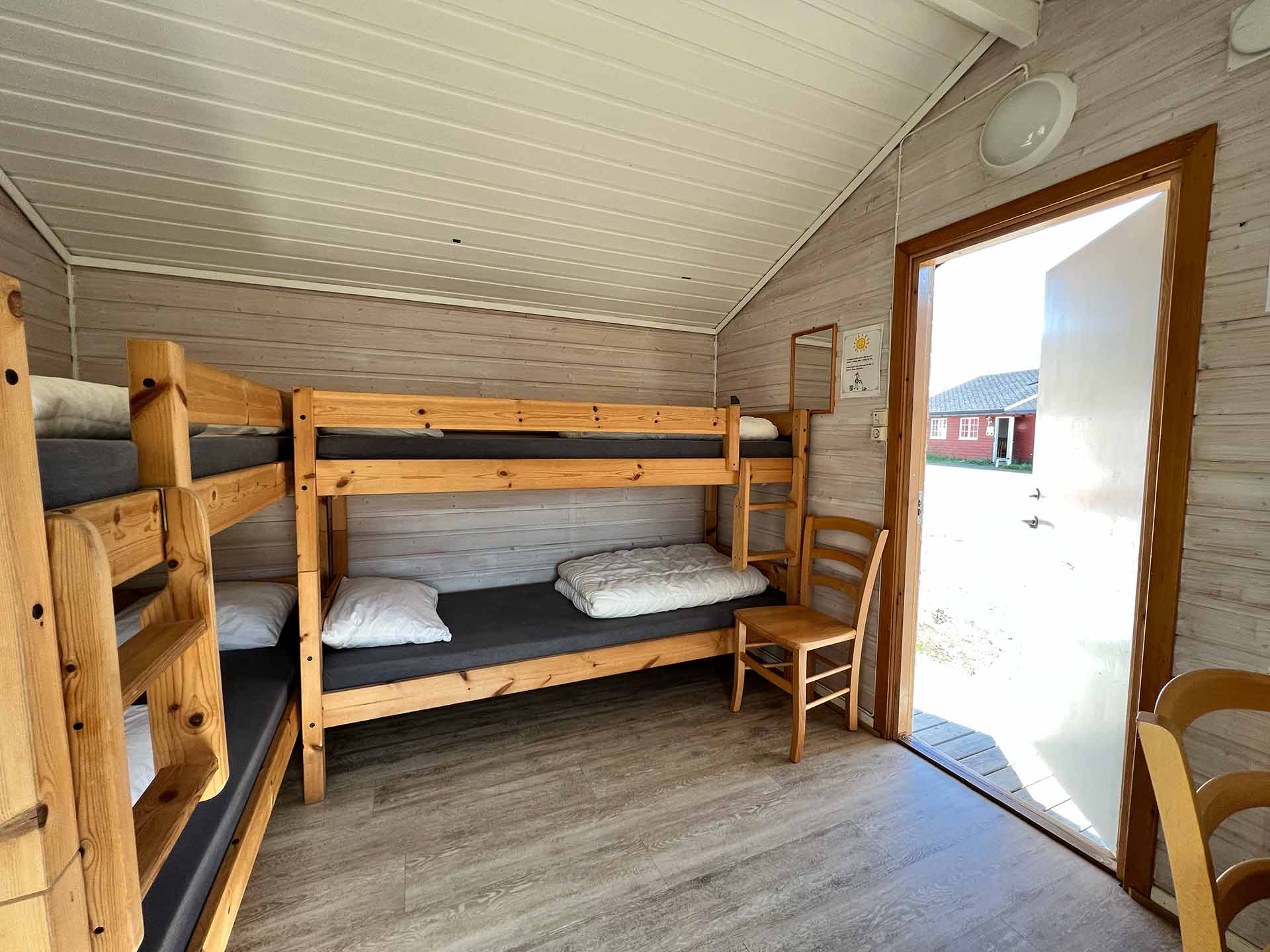 View of the room and the bunk beds